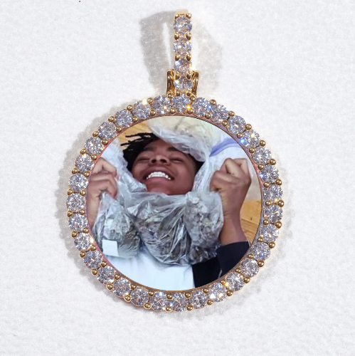 3D CIRCLE CUSTOM PICTURE PENDANT SMALL SIZE