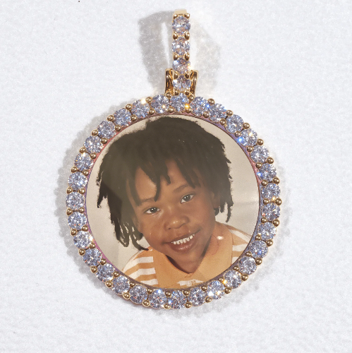 3D CIRCLE CUSTOM PICTURE PENDANT SMALL SIZE
