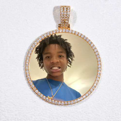MEDIUM 3D CIRCLE CUSTOM PICTURE PENDANT