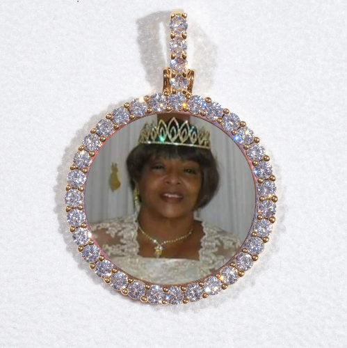 3D CIRCLE CUSTOM PICTURE PENDANT SMALL SIZE