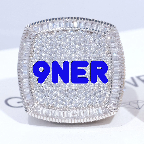 CUSTOM LETTER 3D ICED RING