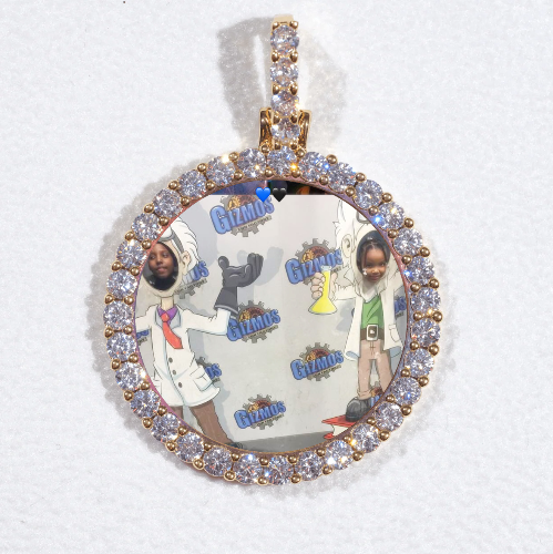 3D CIRCLE CUSTOM PICTURE PENDANT SMALL SIZE