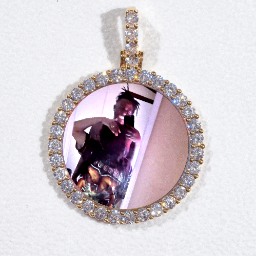 3D CIRCLE CUSTOM PICTURE PENDANT SMALL SIZE