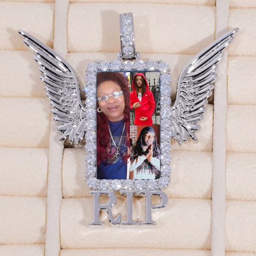 RIP WING 3D CUSTOM PICTURE PENDANT