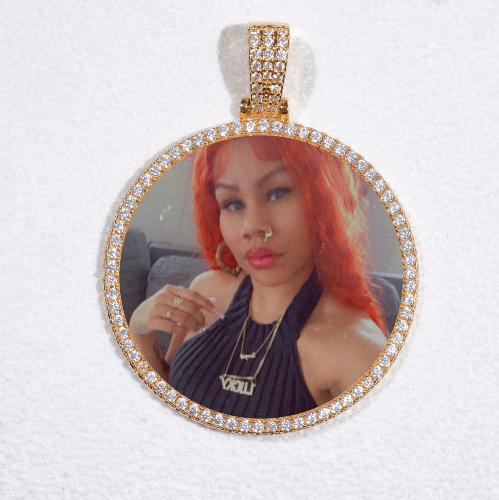 MEDIUM 3D CIRCLE CUSTOM PICTURE PENDANT