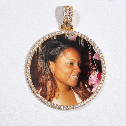 MEDIUM 3D CIRCLE CUSTOM PICTURE PENDANT
