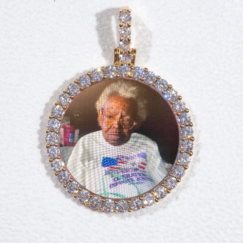 3D CIRCLE CUSTOM PICTURE PENDANT SMALL SIZE