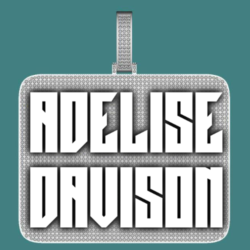 CUSTOM LETTER NECKLACE 3D BIG SQUARE