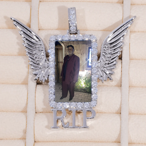 RIP WING 3D CUSTOM PICTURE PENDANT