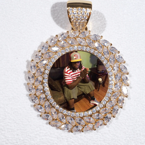 Large 3D Wheat Ear Custom Picture Pendant