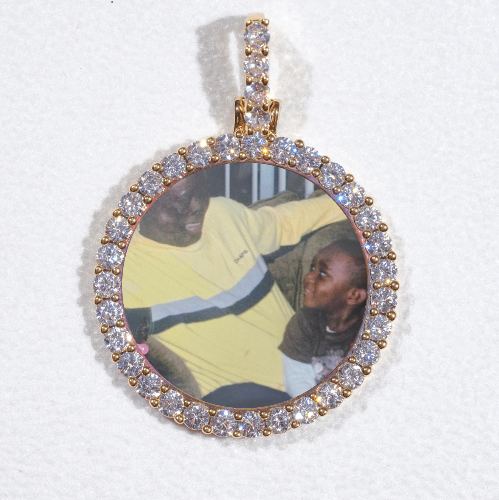 3D CIRCLE CUSTOM PICTURE PENDANT SMALL SIZE