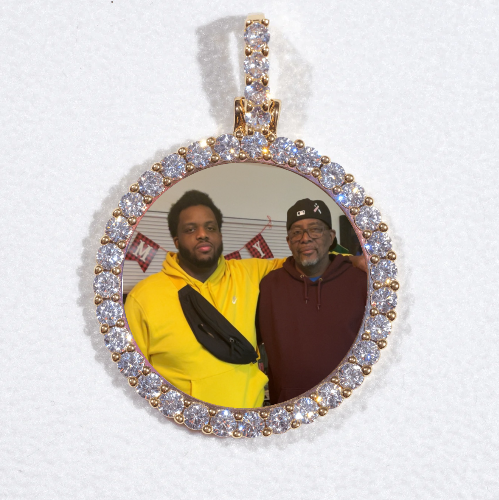 3D CIRCLE CUSTOM PICTURE PENDANT SMALL SIZE