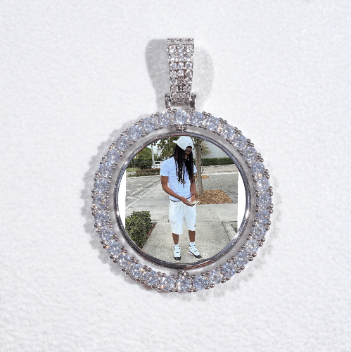 3D Spinning 2-Faced Custom Picture Pendant