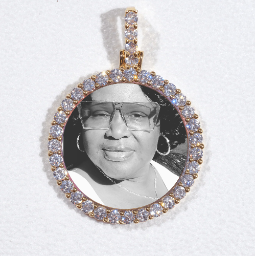 3D CIRCLE CUSTOM PICTURE PENDANT SMALL SIZE