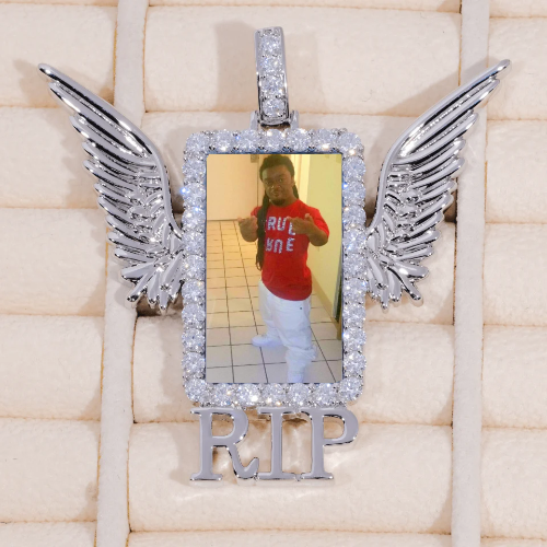RIP WING 3D CUSTOM PICTURE PENDANT