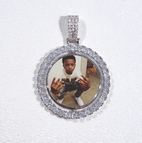 3D Spinning 2-Faced Custom Picture Pendant