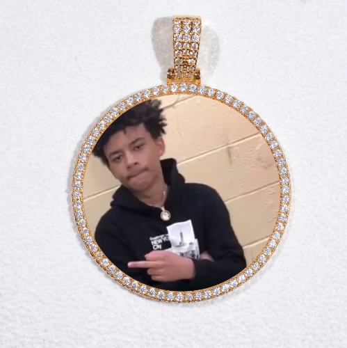 MEDIUM 3D CIRCLE CUSTOM PICTURE PENDANT