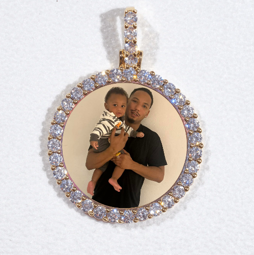 3D CIRCLE CUSTOM PICTURE PENDANT SMALL SIZE