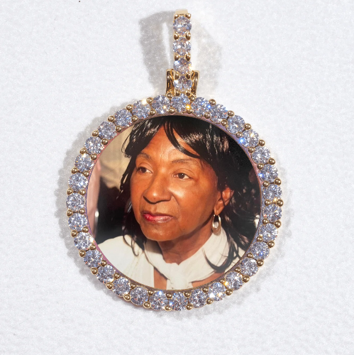 3D CIRCLE CUSTOM PICTURE PENDANT SMALL SIZE