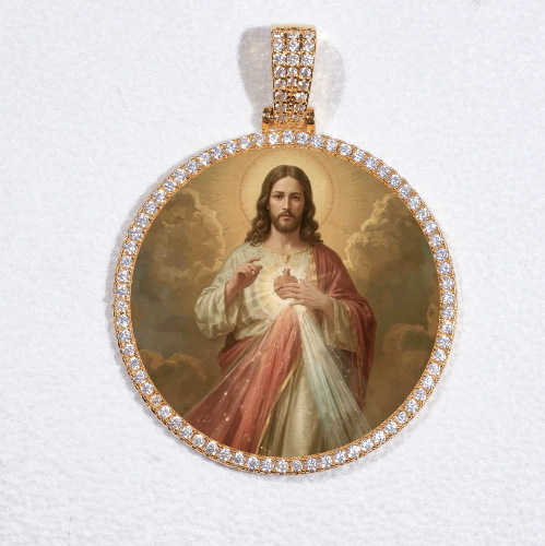 MEDIUM 3D CIRCLE CUSTOM PICTURE PENDANT