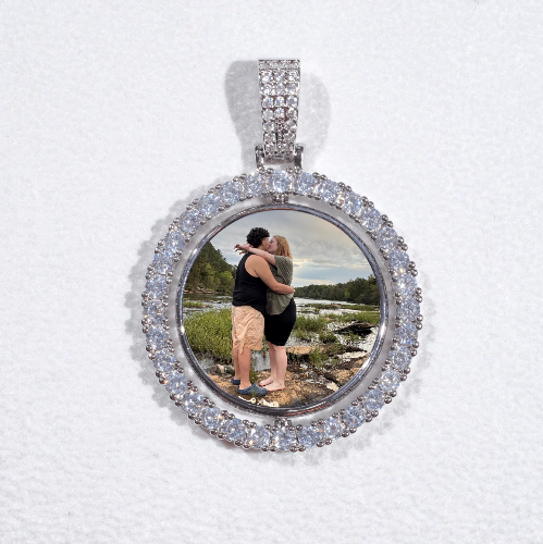 3D Spinning 2-Faced Custom Picture Pendant