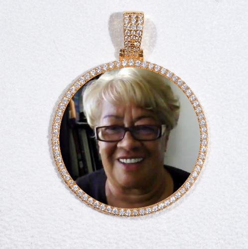 MEDIUM 3D CIRCLE CUSTOM PICTURE PENDANT