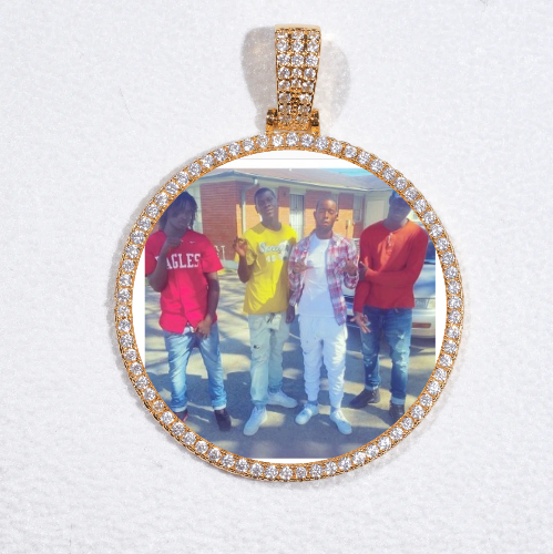 MEDIUM 3D CIRCLE CUSTOM PICTURE PENDANT