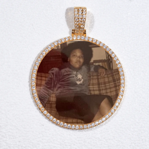 MEDIUM 3D CIRCLE CUSTOM PICTURE PENDANT