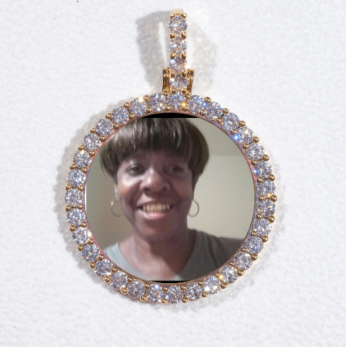 3D CIRCLE CUSTOM PICTURE PENDANT SMALL SIZE