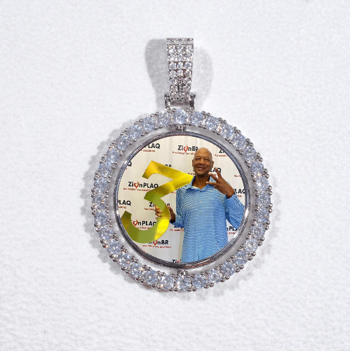 3D Spinning 2-Faced Custom Picture Pendant