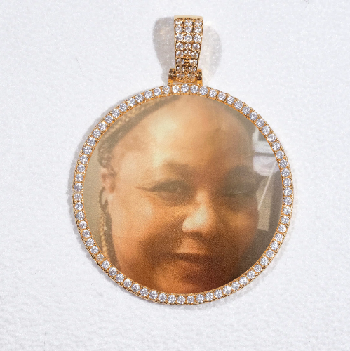 MEDIUM 3D CIRCLE CUSTOM PICTURE PENDANT
