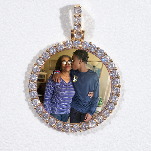 3D CIRCLE CUSTOM PICTURE PENDANT SMALL SIZE