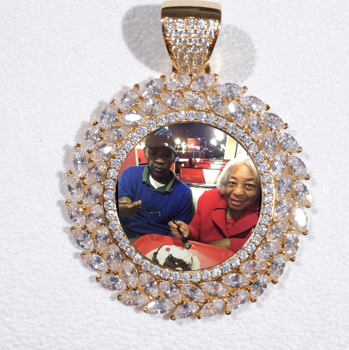 Large 3D Wheat Ear Custom Picture Pendant