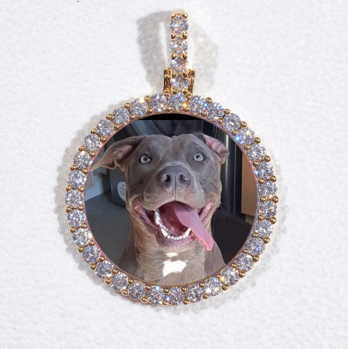 3D CIRCLE CUSTOM PICTURE PENDANT SMALL SIZE