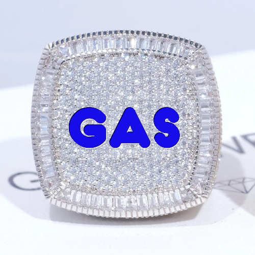 CUSTOM LETTER 3D ICED RING