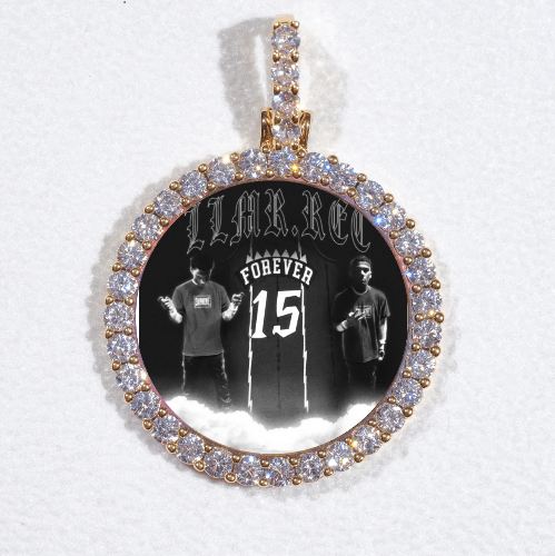 3D CIRCLE CUSTOM PICTURE PENDANT SMALL SIZE
