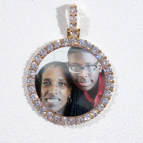3D CIRCLE CUSTOM PICTURE PENDANT SMALL SIZE