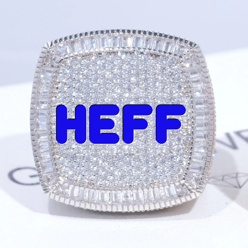 CUSTOM LETTER 3D ICED RING