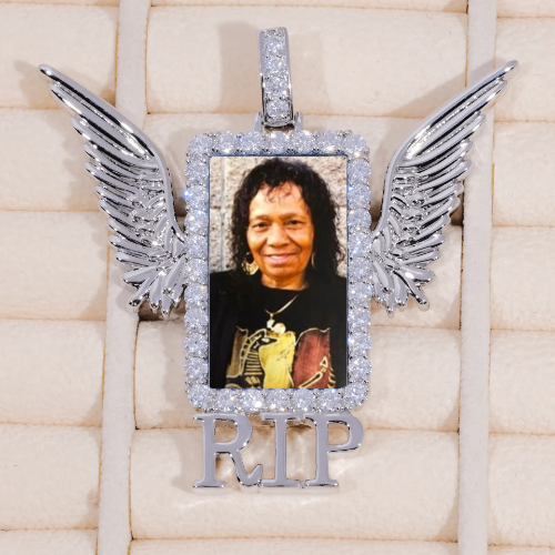 RIP WING 3D CUSTOM PICTURE PENDANT