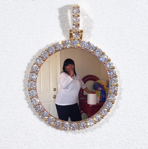3D CIRCLE CUSTOM PICTURE PENDANT SMALL SIZE