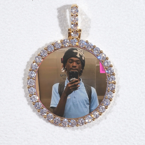 3D CIRCLE CUSTOM PICTURE PENDANT SMALL SIZE