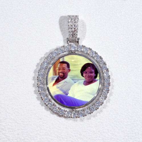 3D Spinning 2-Faced Custom Picture Pendant
