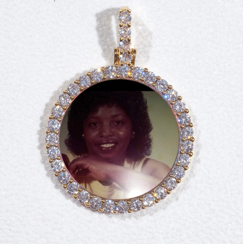 3D CIRCLE CUSTOM PICTURE PENDANT SMALL SIZE