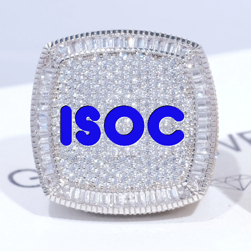 CUSTOM LETTER 3D ICED RING