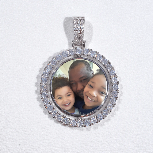 3D Spinning 2-Faced Custom Picture Pendant