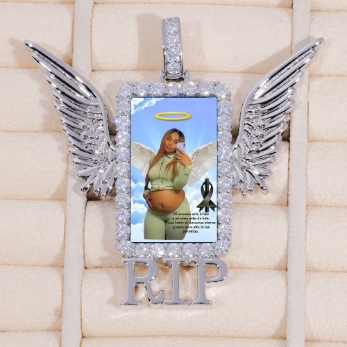 RIP WING 3D CUSTOM PICTURE PENDANT