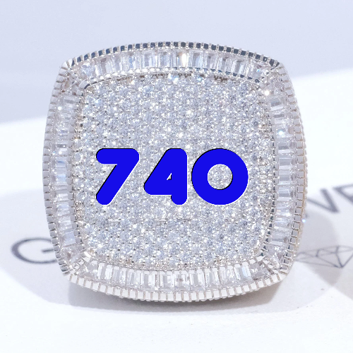 CUSTOM LETTER 3D ICED RING