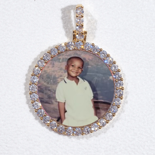 3D CIRCLE CUSTOM PICTURE PENDANT SMALL SIZE