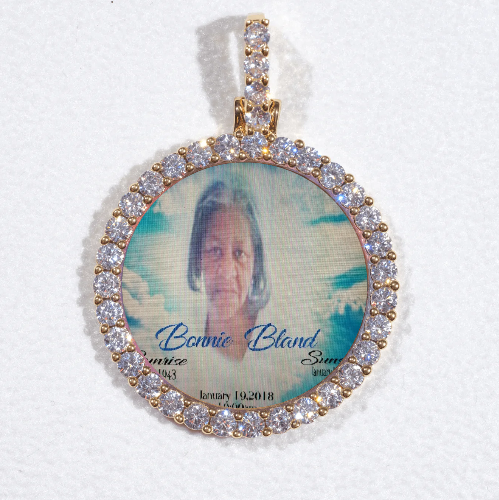 3D CIRCLE CUSTOM PICTURE PENDANT SMALL SIZE