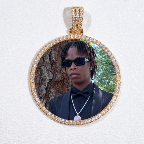 MEDIUM 3D CIRCLE CUSTOM PICTURE PENDANT